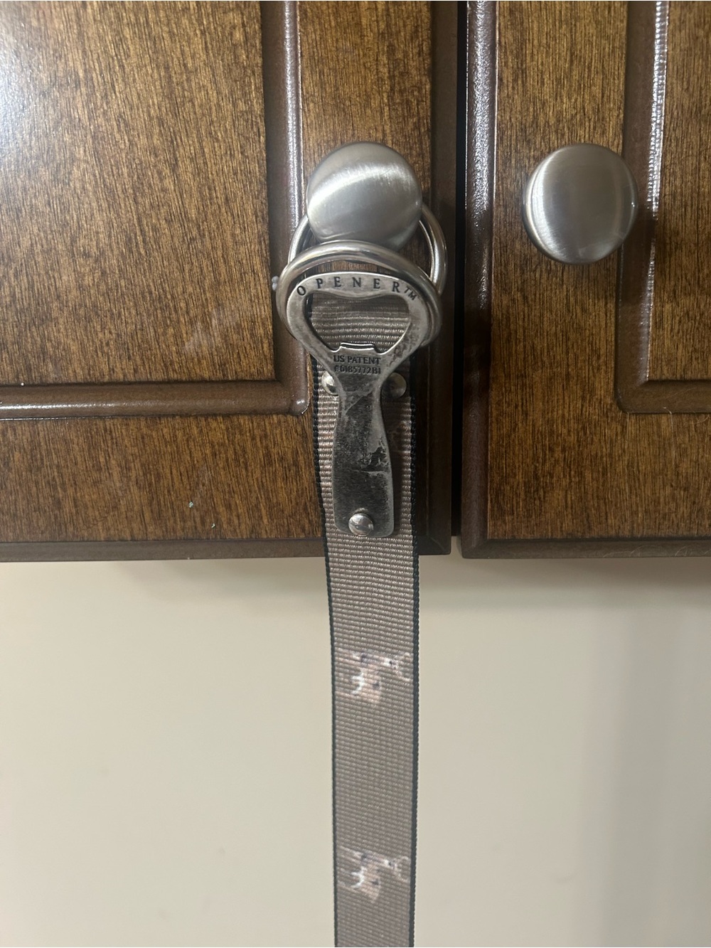 Men's Silver Bottle Opener Keychain Strap - Unbranded